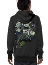 dark grey abstract psychedelic men hoodie